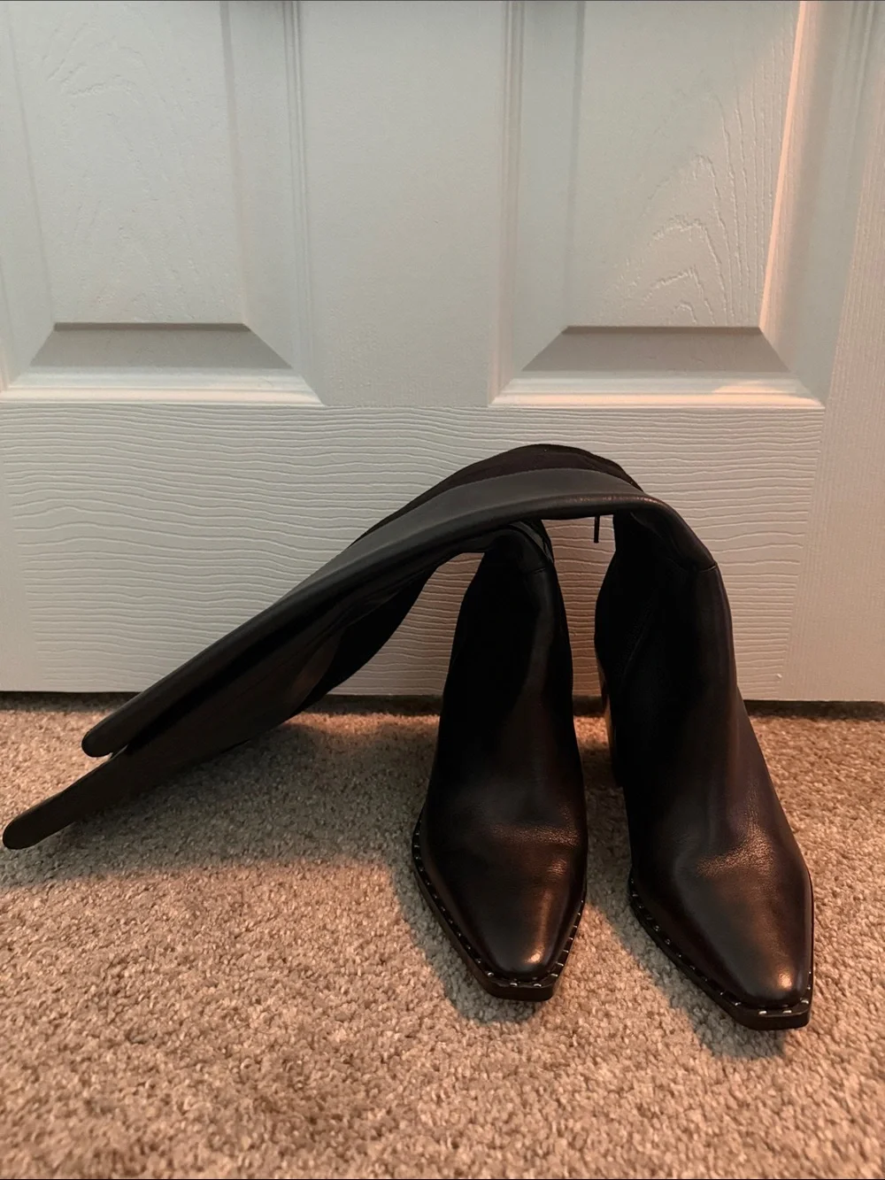 Aldo Black Over-the-Knee Block Heel Boots